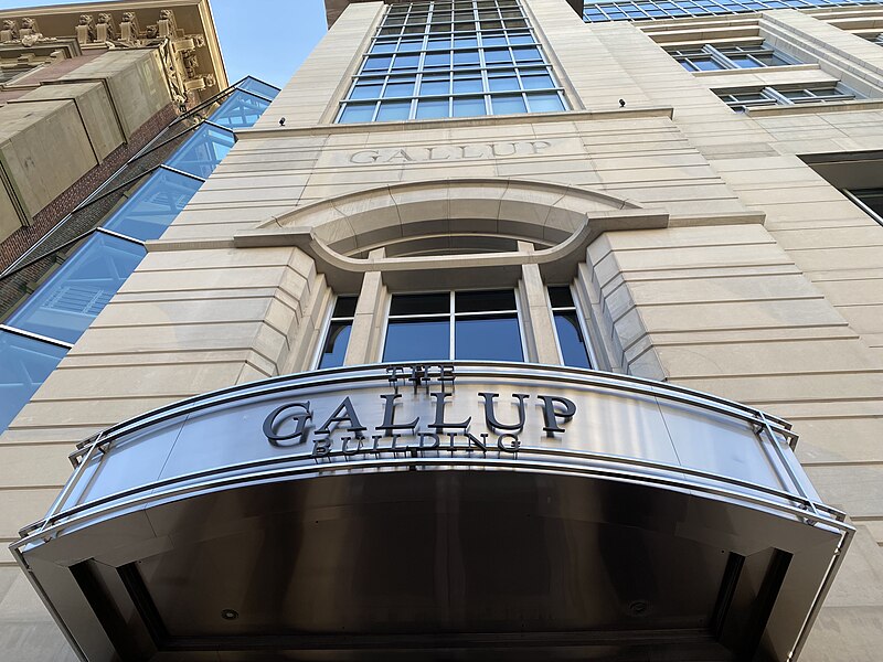 Foto des Gebäudes der Gallup-Hauptverwaltung in Washington D.C. in den USA
